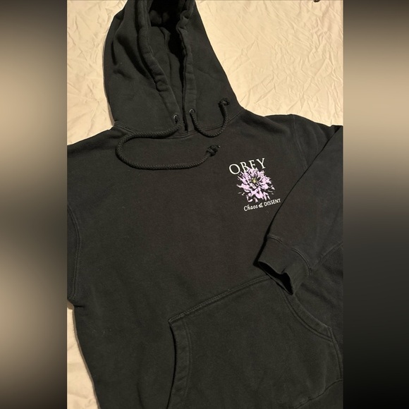 Obey Floral Hoodie Size Medium - Picture 3 of 3